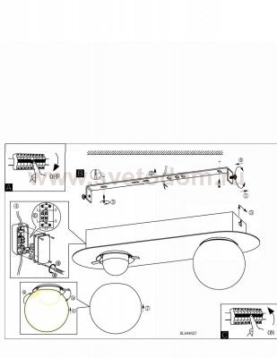 Настенно-потолочный светильник Eglo 94627 MOSIANO