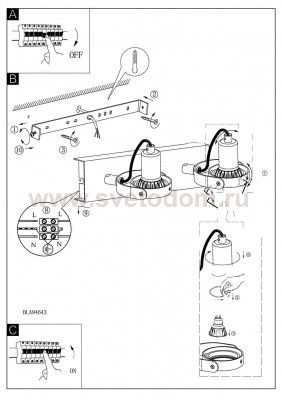 Светильник поворотный спот Eglo 94647 NOVORIO 1