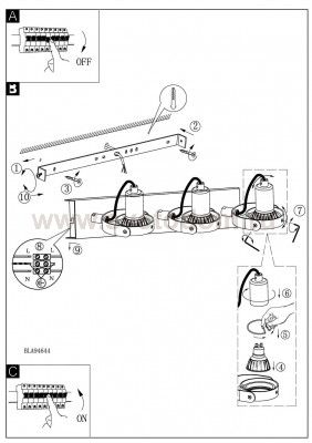 Светильник поворотный спот Eglo 94648 NOVORIO 1