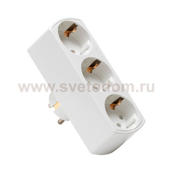 Разветвитель Navigator 94 672 NAD-L-3E-WH 3 гн. (в ряд) с/з