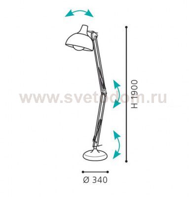 Торшер напольный Eglo 94701 BORGILLIO