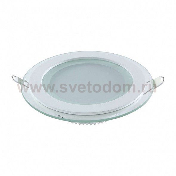 Светильник Gauss Glass круг 6W 490lm 4000K 220-240V IP20 монт ?70 100*35 с дек стеклом LED (947111206)