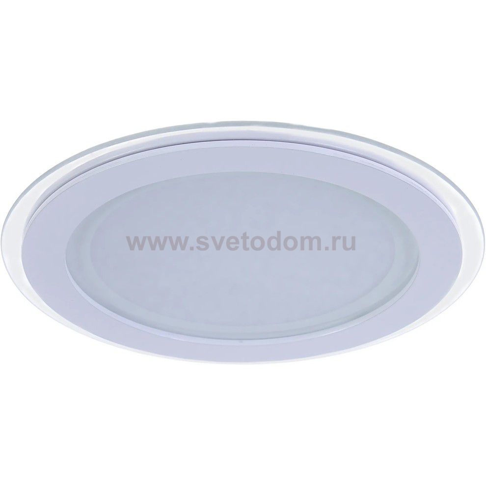 Светильник Gauss Glass круг 18W 1480lm 4000K 220-240V IP20 монт ?155 200*30 с дек стеклом LED (947111218)
