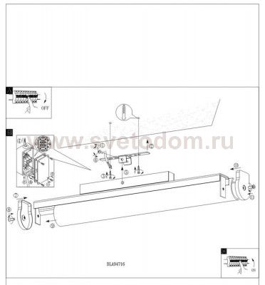 Светильник для ванной комнаты и зеркал Eglo 94716 CALNOVA