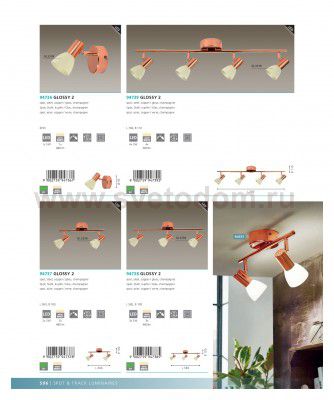 Светильник поворотный спот Eglo 94738 GLOSSY 2