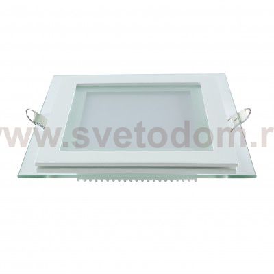 Светильник Gauss Glass кв 6W 490lm 4000K 220-240V IP20 монт ?70х70 100*100*35 с дек стеклом LED (948111206)