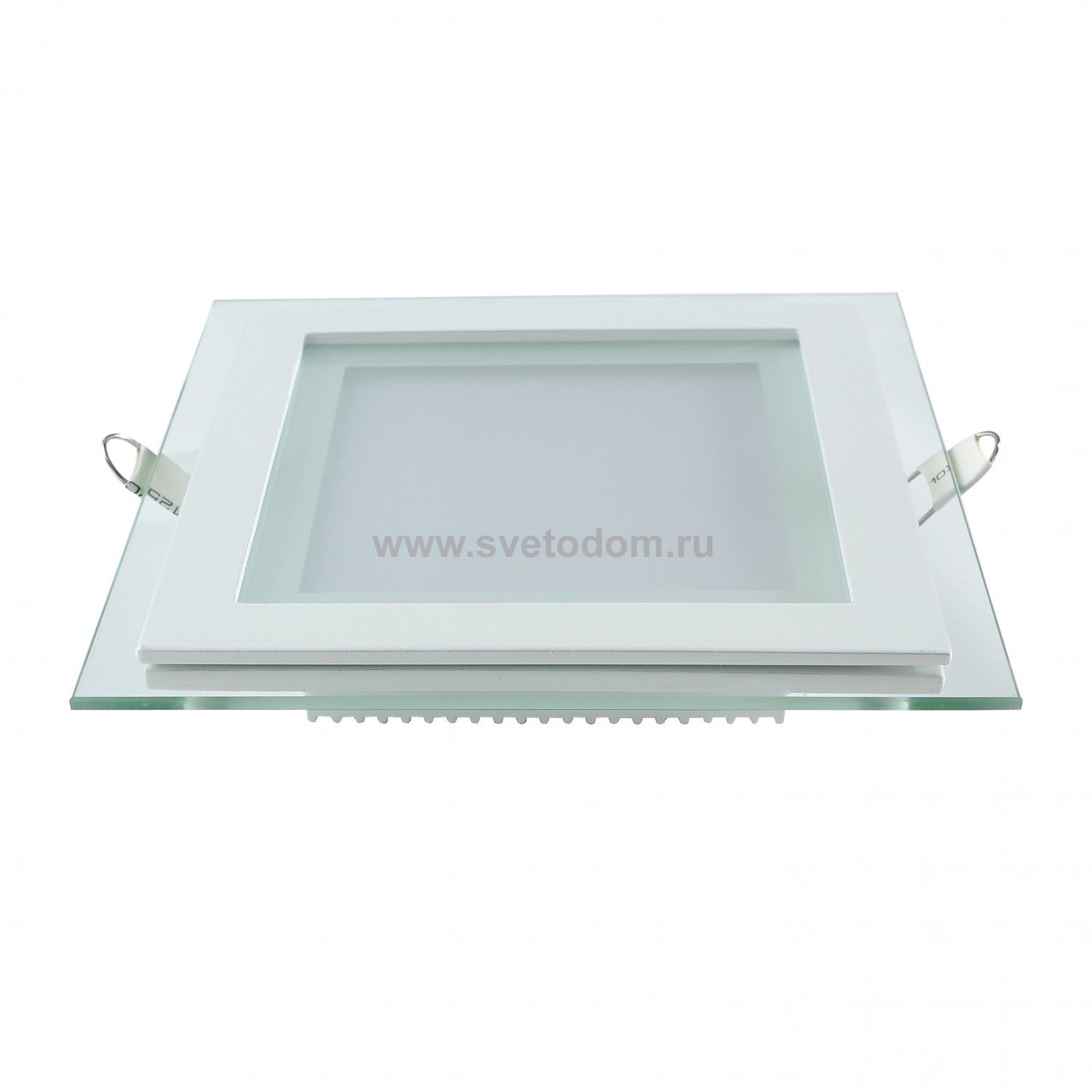 Светильник Gauss Glass кв 6W 490lm 4000K 220-240V IP20 монт ?70х70 100*100*35 с дек стеклом LED (948111206)