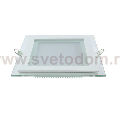 Светильник Gauss Glass кв 18W 1480lm 4000K 220-240V IP20 монт ?155х155 200*200*30 с дек стек LED (948111218)