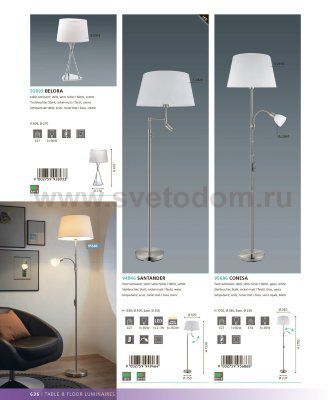 Торшер напольный Eglo 94946 SANTANDER