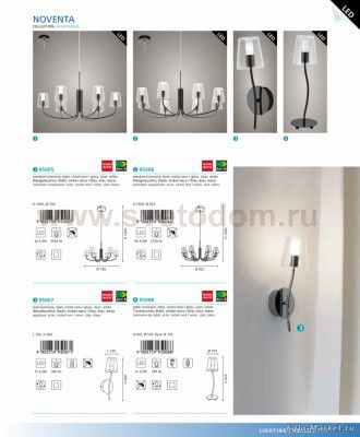 Настенно-потолочный светильник Eglo 95007 NOVENTA