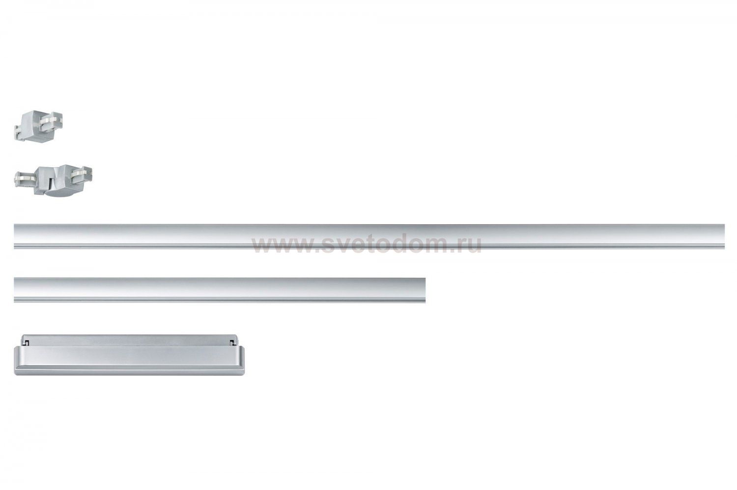 Paulmann 95067 Cветильник шинный Uline базовая система LED max 60W, 230/12V, 60VA, хром матовый