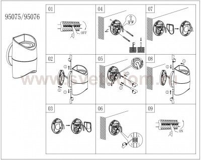 Уличный светодиодный настенный светильник Eglo 95075 ABRANTES