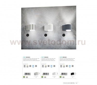 Уличный светодиодный настенный светильник Eglo 95077 BRIONES