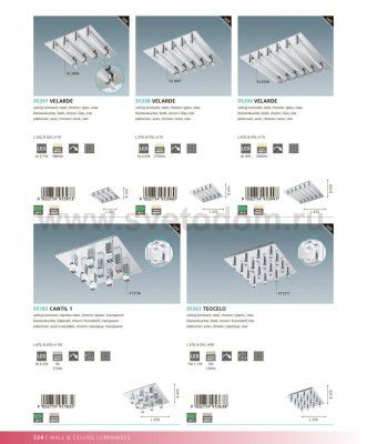 Настенно-потолочный светильник LED Eglo 95399 VELARDE