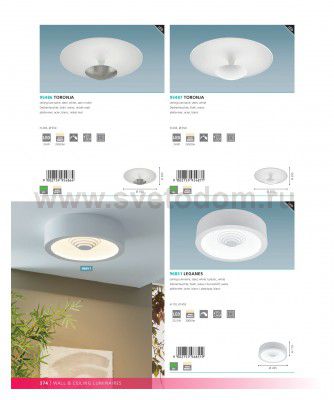 Настенно-потолочный светильник LED Eglo 95487 TORONJA
