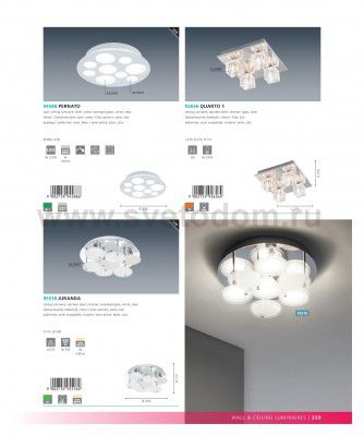 Настенно-потолочный светильник LED Eglo 95518 JURANDA