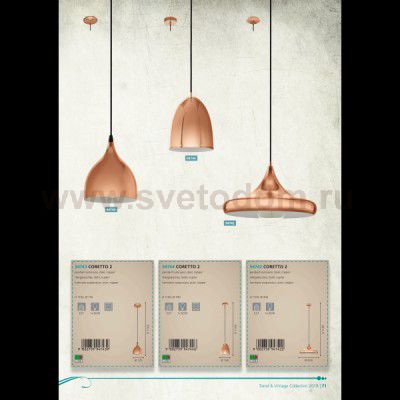 Подвесной светильник Eglo 95838 PETTO LED
