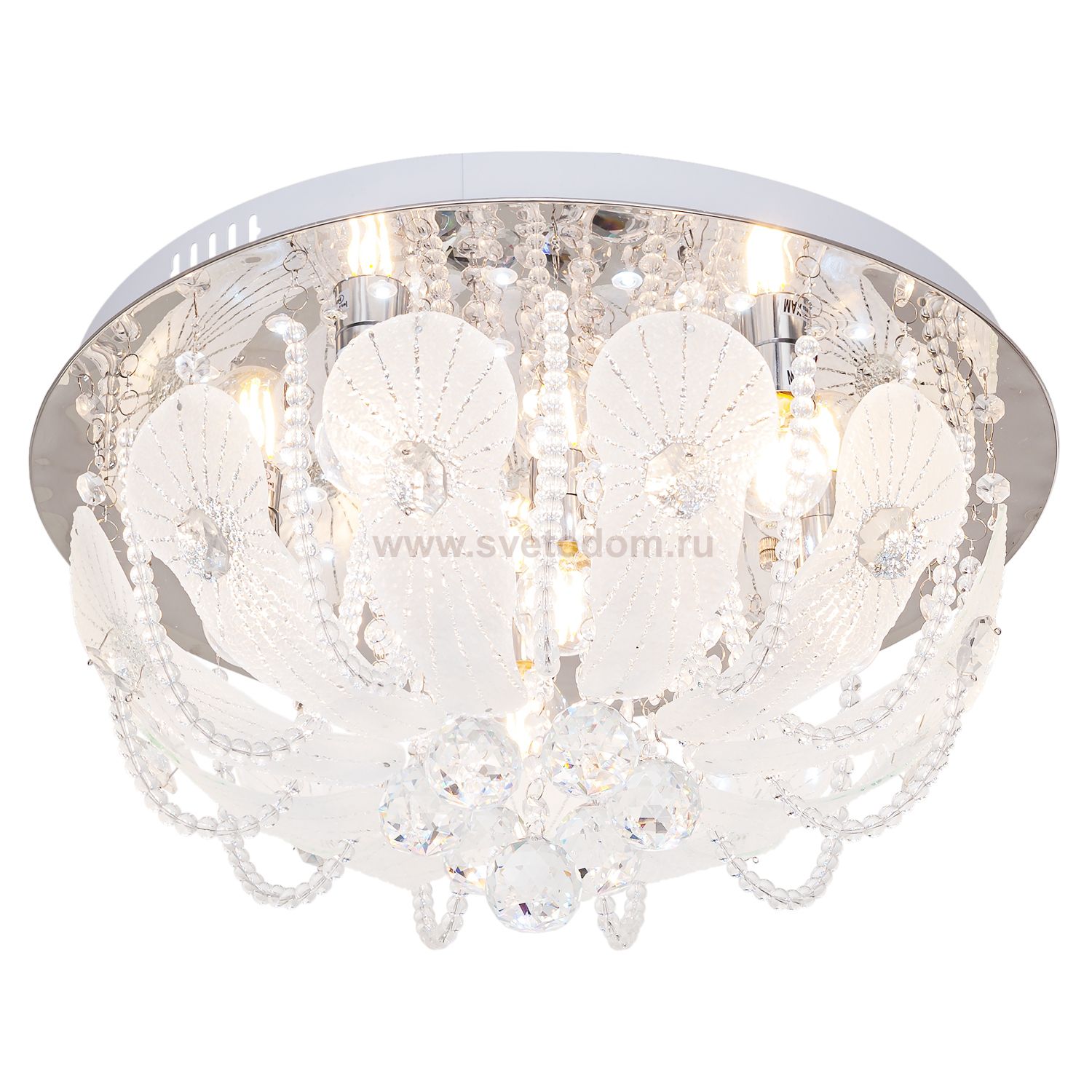 Люстра круглая Экономсвет 9590/6CR RC WTLED