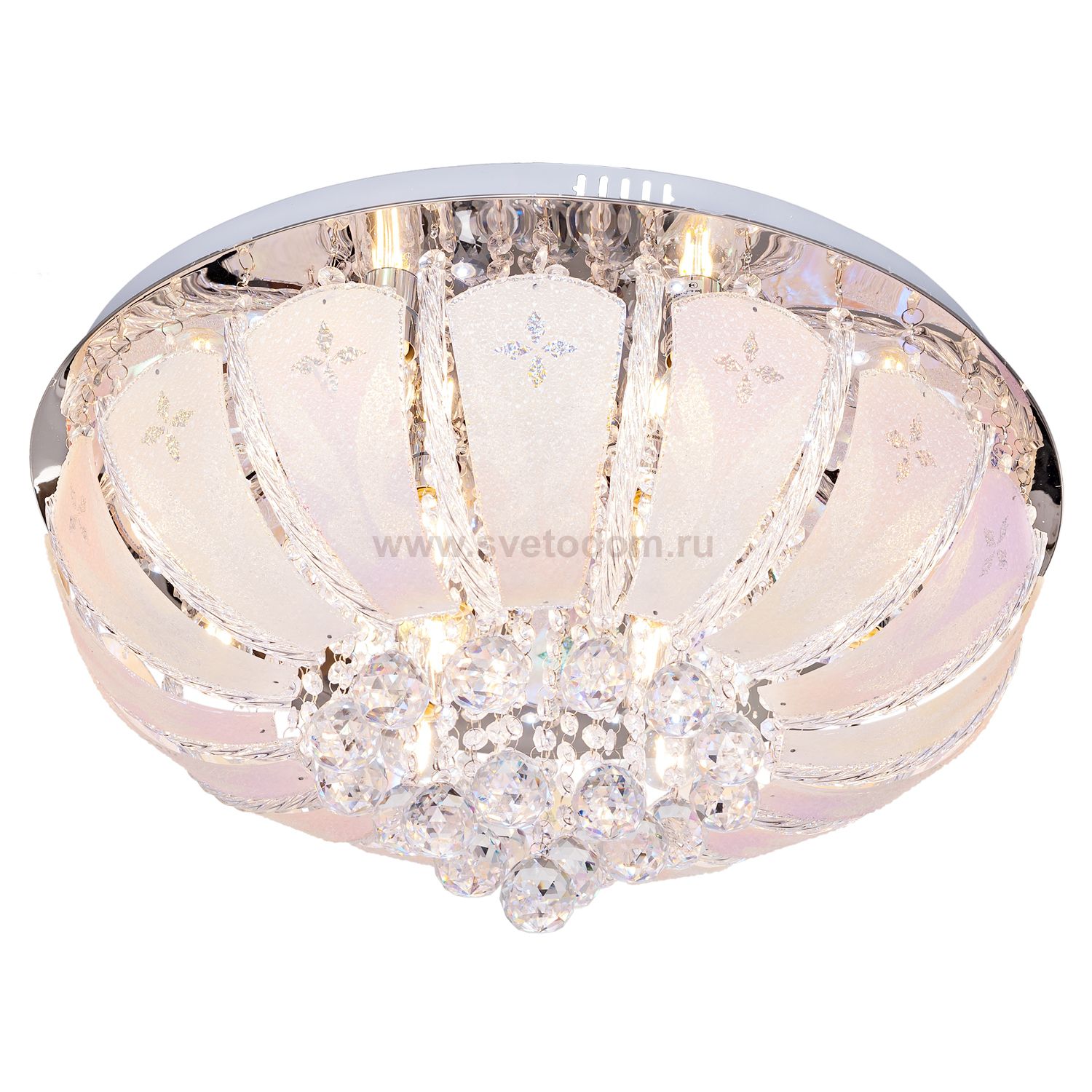 Потолочный светильник Экономсвет 9596/12CR RC WTLED