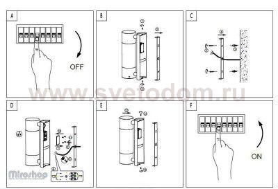 Уличный светодиодный светильник настенный Eglo 96013 ROBLEDO
