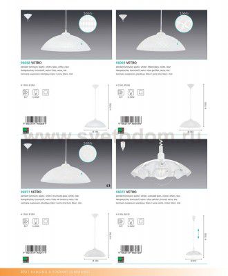 Подвесной светильник Eglo 96068 VETRO