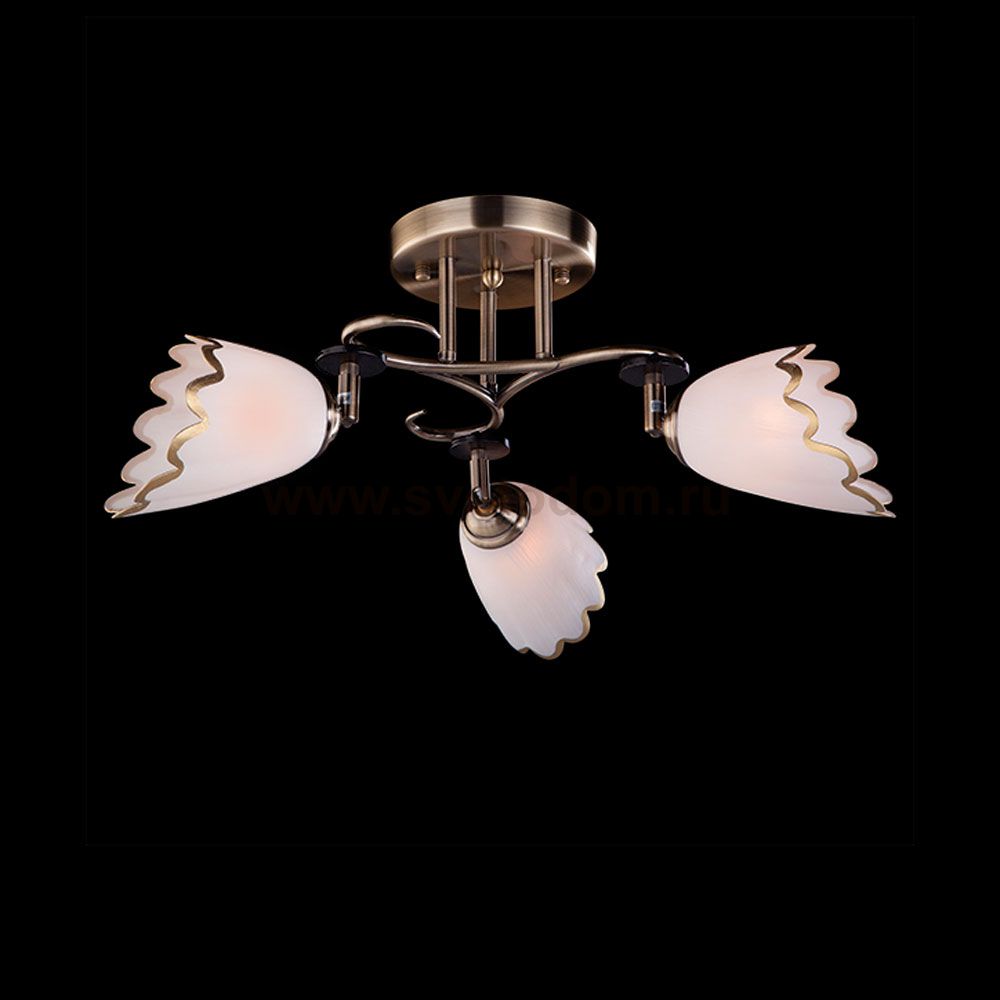 Люстра Eurosvet 9609/3 античная бронза