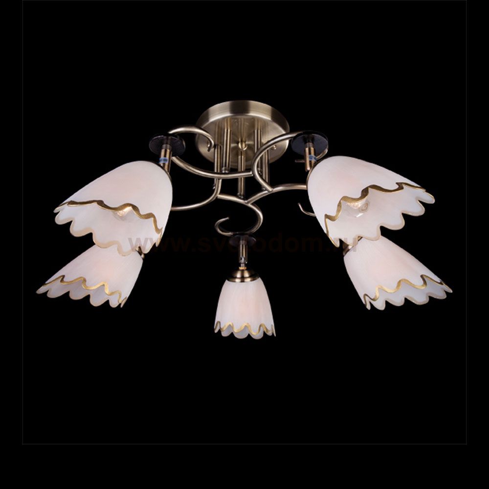 Люстра Eurosvet 9609/5 античная бронза