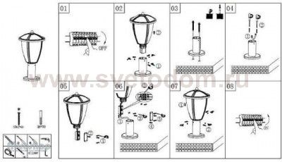 Уличный светодиодный фонарь Eglo 96297 COMUNERO