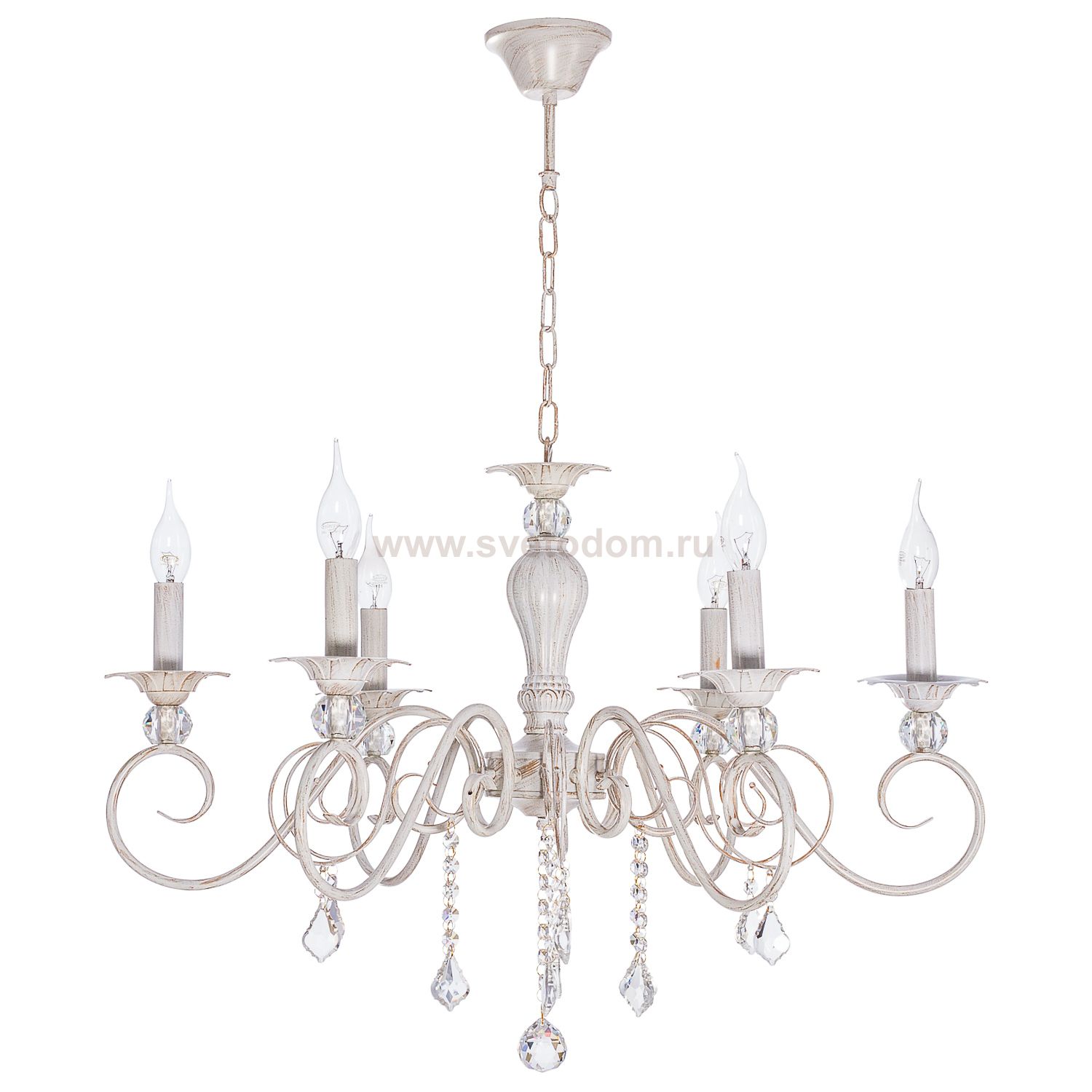 Люстра классическая с хрусталем Экономсвет 96393/6PAINTING