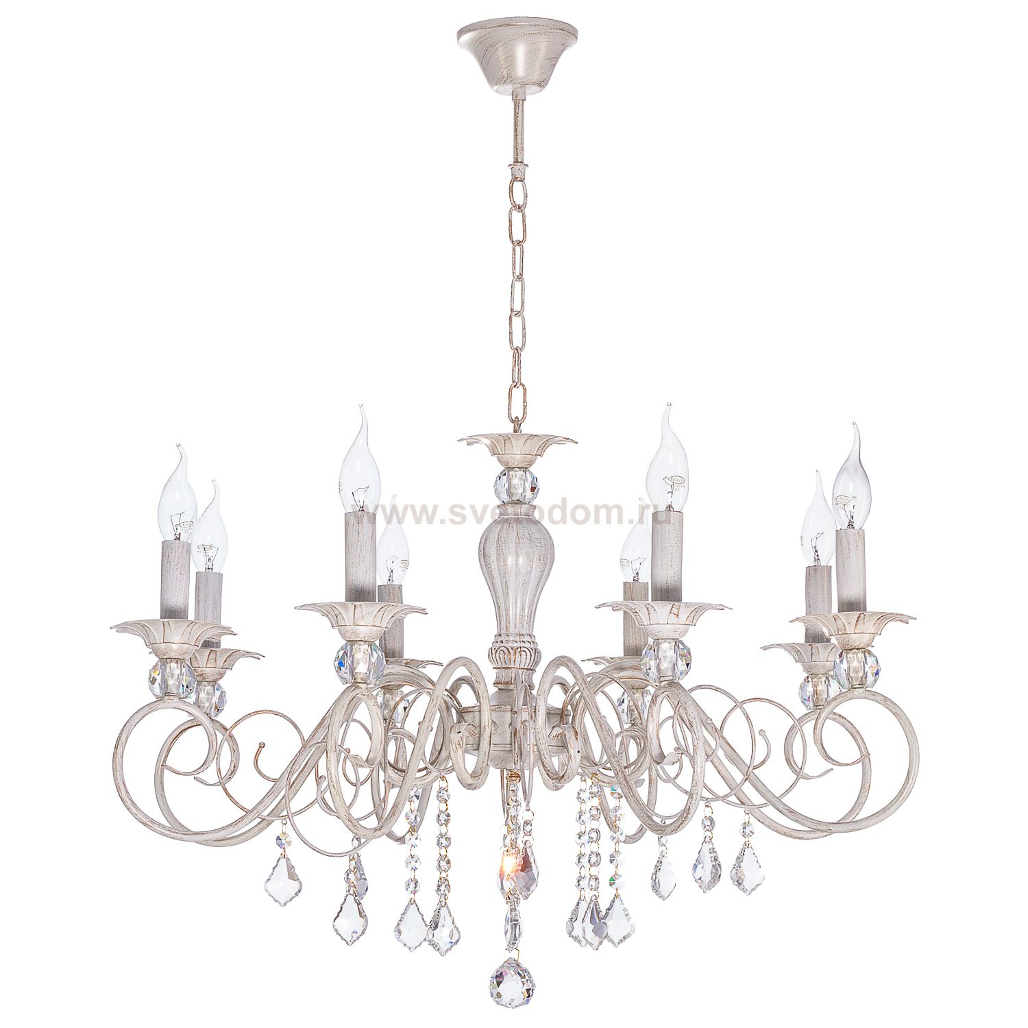 Люстра классическая с хрусталем Экономсвет 96393/8PAINTING