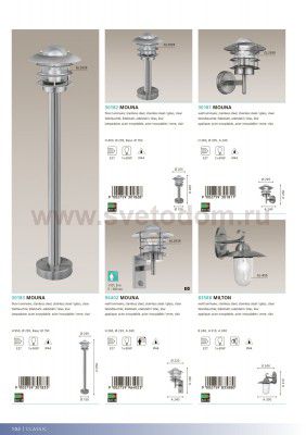 Уличный светильник напольный Eglo 96402 MOUNA
