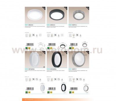 Уличный светодиодный светильник настенно-потолочный Eglo 96492 ARGOLIS