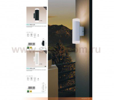 Уличный светодиодный светильник наcтенный Eglo 96505 RIGA-LED