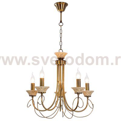 Люстра классическая Экономсвет 96548/5AB+PAINTING