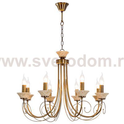 Люстра классическая Экономсвет 96548/8AB+PAINTING