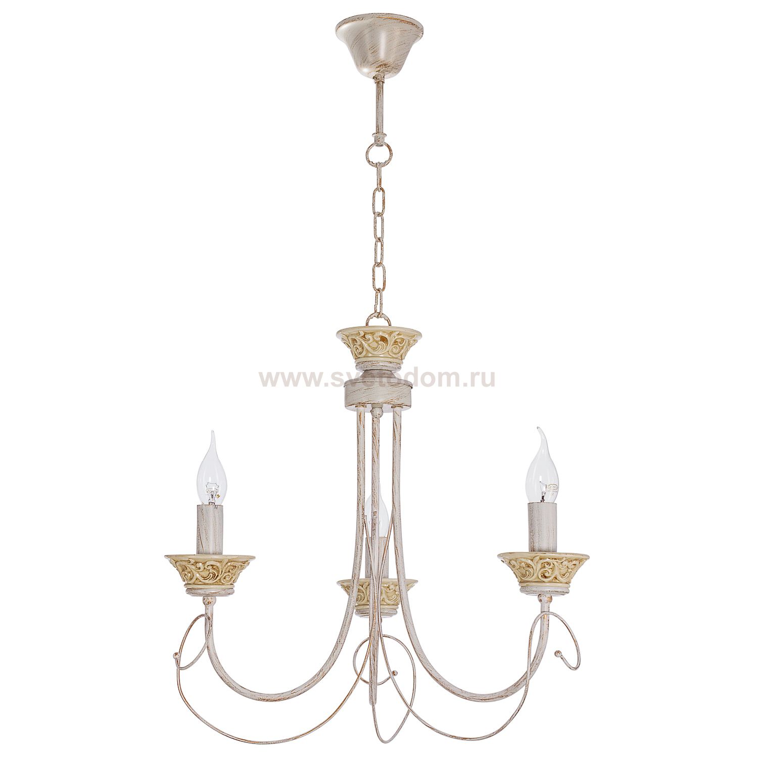 Люстра классическая Экономсвет 96548A/3WT+PAINTING