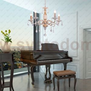 Люстра классическая с хрусталем Экономсвет 96550/5PAINTING