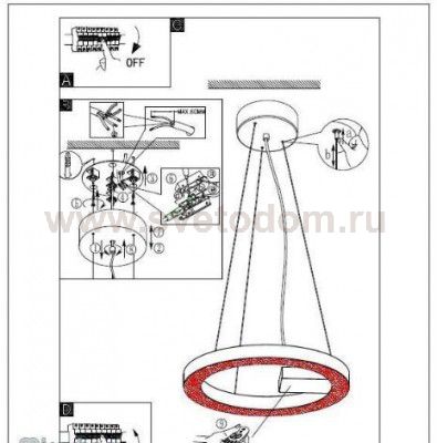 Подвесной светильник Eglo 96656 ALVENDRE