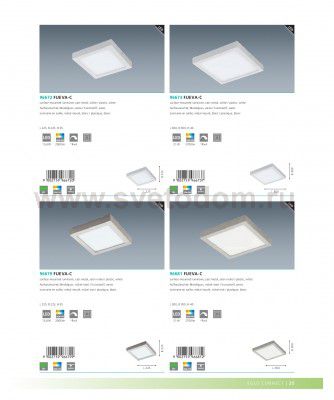 Светодиодная ультратонкая потолочная панель Eglo 96673 FUEVA-C