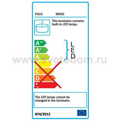 Светодиодный подвесной светильник Eglo 96932 OLINDRA