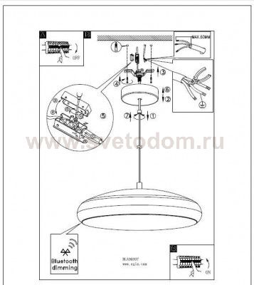 Светодиодный подвесной светильник Eglo 96997 RIODEVA-C