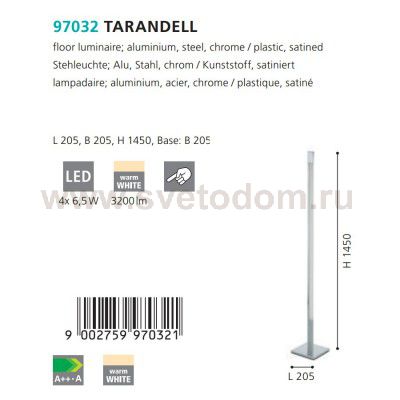 Торшер Eglo 97032 TARANDELL