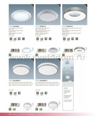 Светильник настенно-потолочный Eglo 97039 GUSAMA