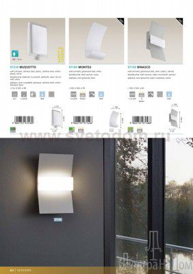 Уличный светодиодный настенный светильник Eglo 97158 BINASCO 300*180мм