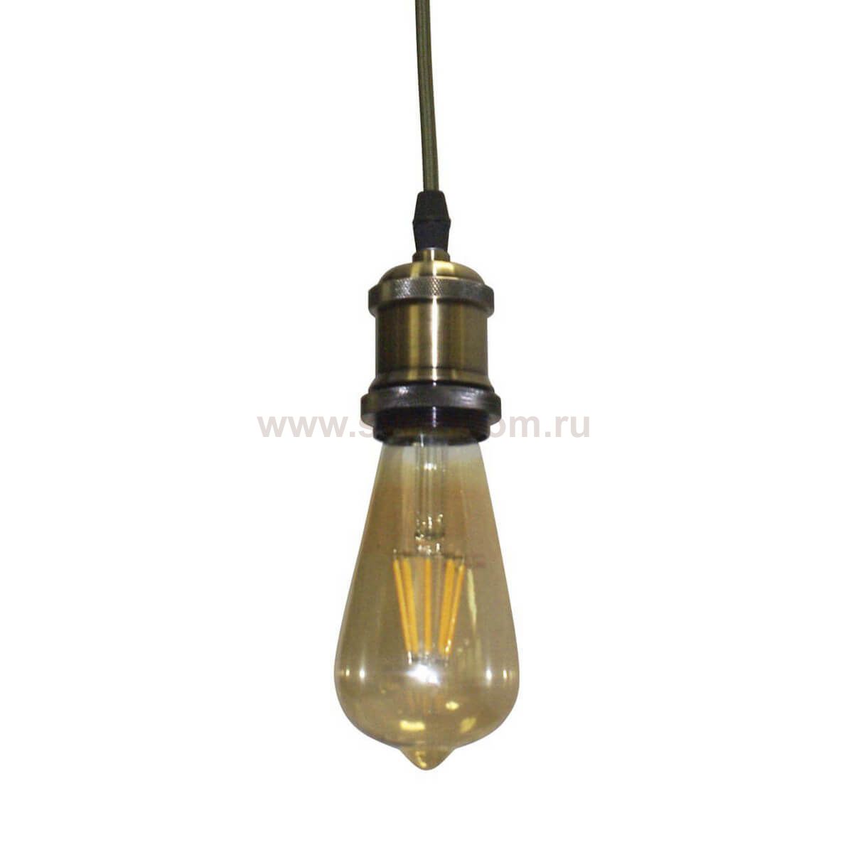 Подвесной светильник Никол золотой d10 h150 E27 1*6W (лампа в комплекте) Kink light 981101