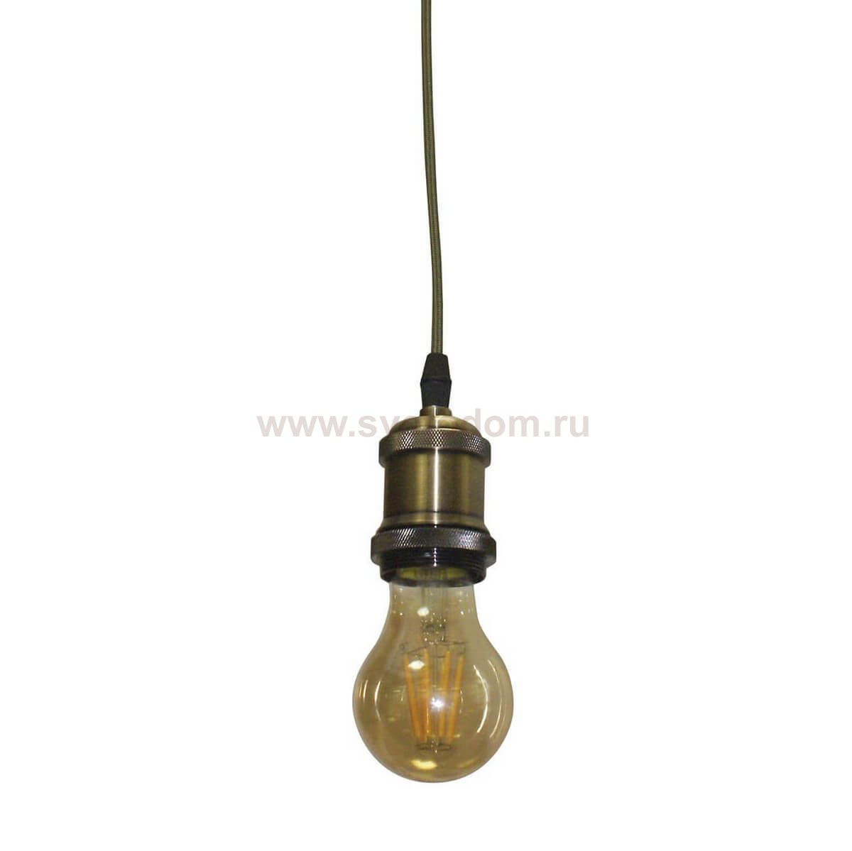 Подвесной светильник Никол золотой d10 h150 E27 1*6W (лампа в комплекте) Kink light 981103
