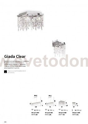Светильник бра Ideal lux GIADA CLEAR AP2 (98784)