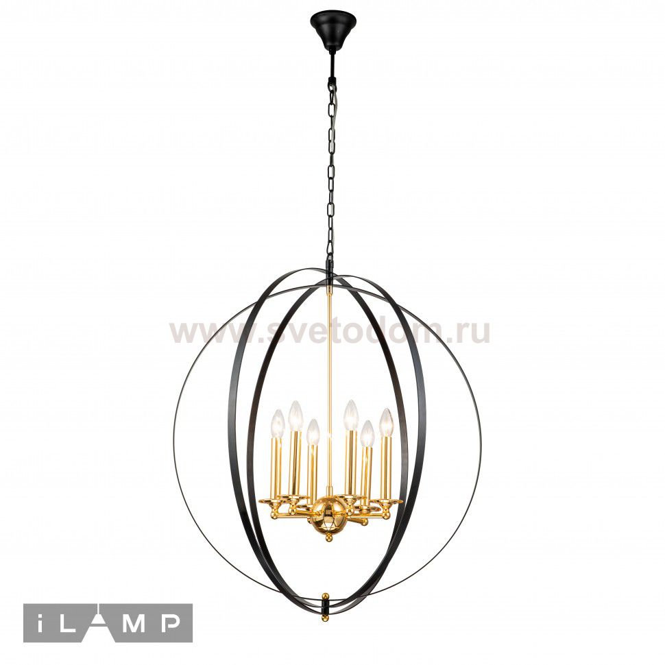 Подвесная люстра iLamp Element 9977-800 GOLD&BLACK