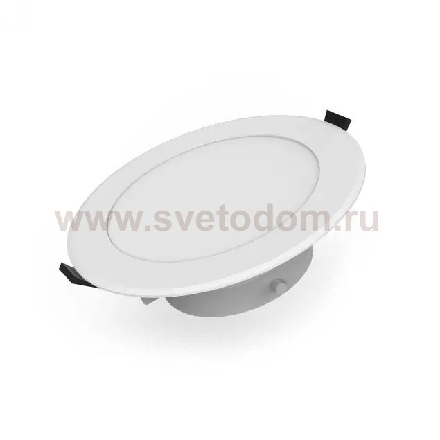 Светильник Gauss Elementary Downlight круг 5,5W 450lm 4000K 185-250V IP54 95*45 монтаж белый LED