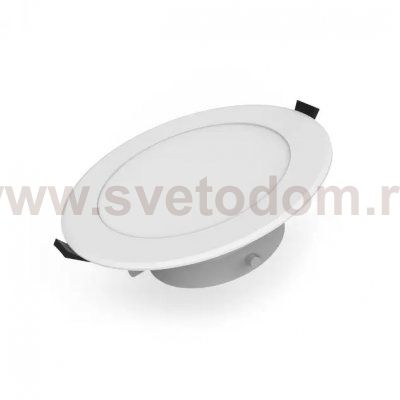 Светильник Gauss Elementary Downlight круг 5,5W 450lm 4000K 185-250V IP54 95*45 монтаж белый LED